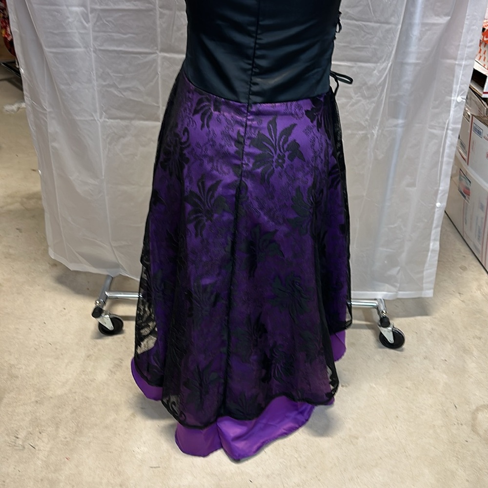NWOT Steampunk Corseted Hi-Lo Lace Cocktail Dress - Picture 10 of 14